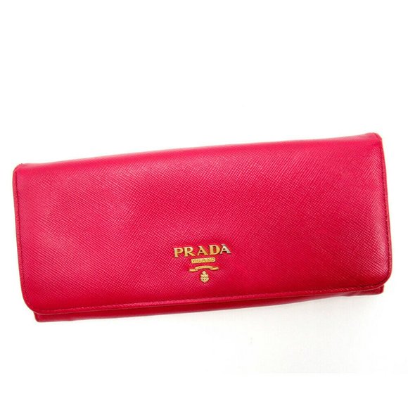 Authentic PRADA wallet pink leather - Picture 1 of 8